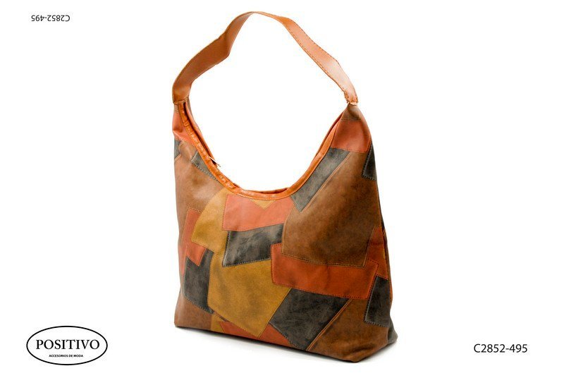 Cartera retazos simil cuero C2852