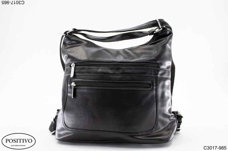 Cartera morral negra máxima calidad C3017