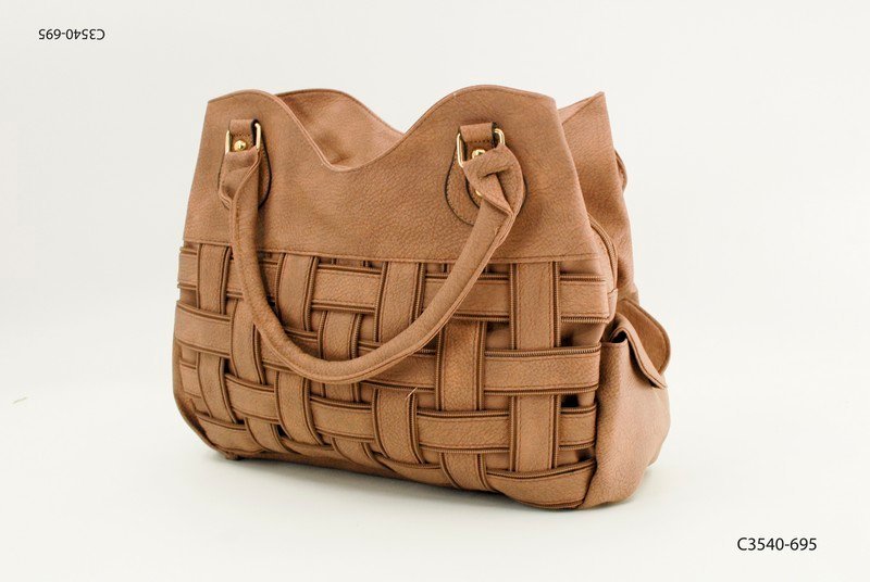 Cartera trenzada con asas C3540