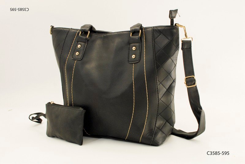 Cartera con monedero asas y correa C3585