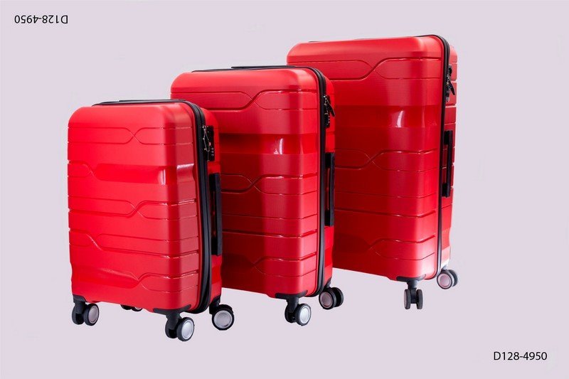 Valijas de viaje rojas set x 3 D128