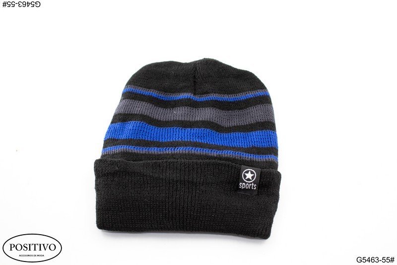 Gorro lana con rayas G5463