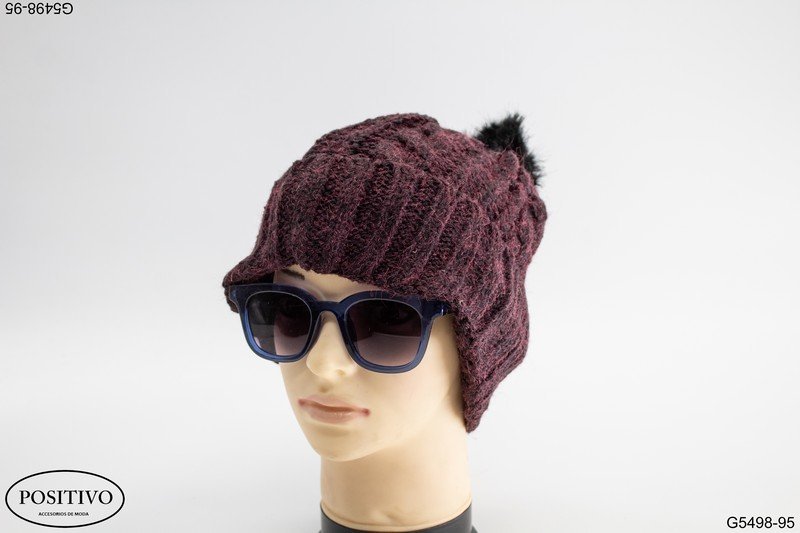 Gorro lana con pom pom G5498