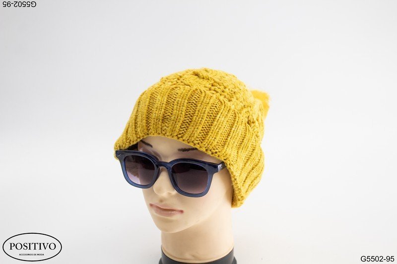 Gorro lana con pom pom G5502