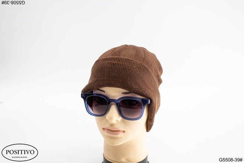 Gorro lana marrón G5508