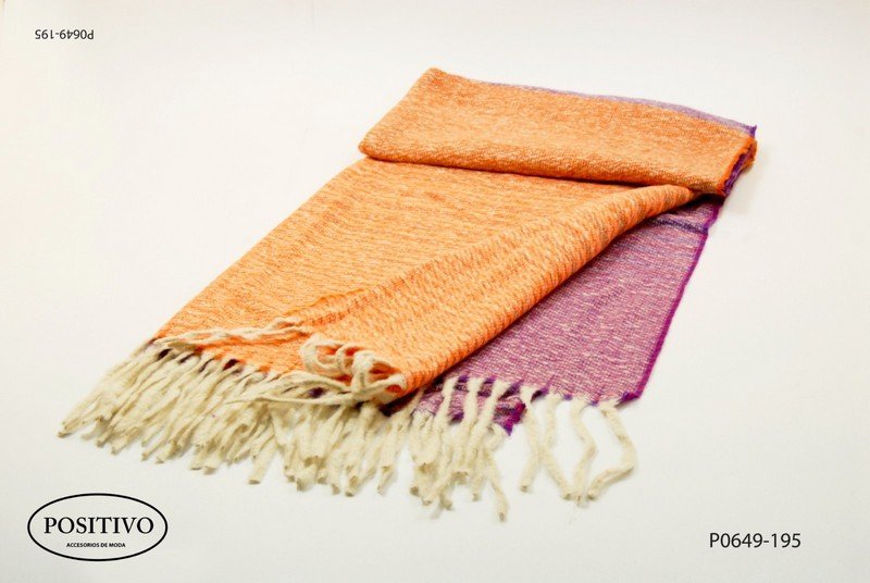 Pashminas tejidas combinadas P0649