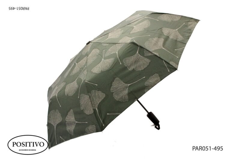 Paraguas corto con flor par051
