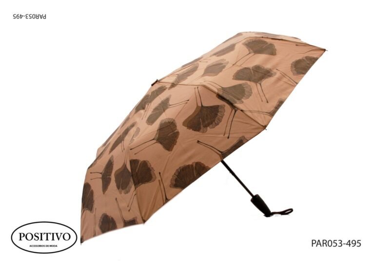 Paraguas corto con flor par053