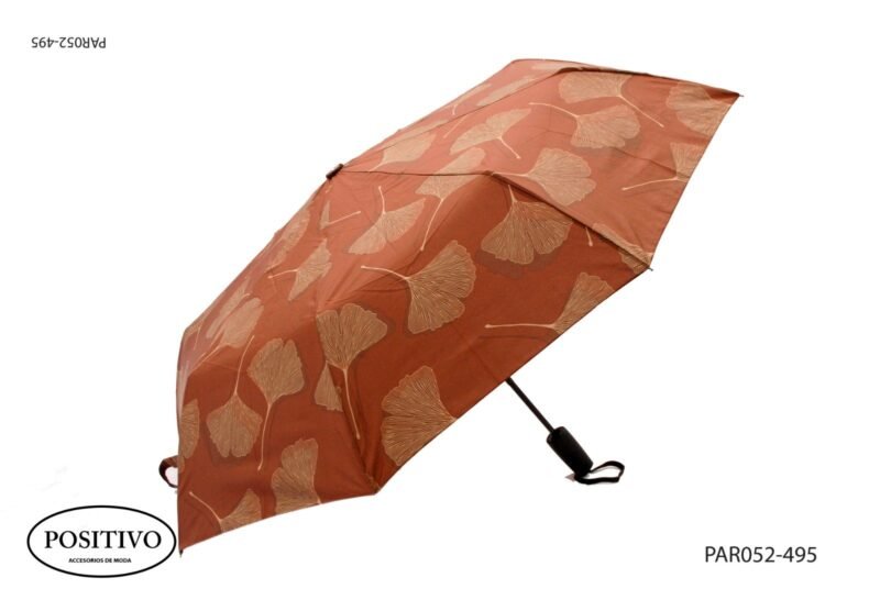Paraguas corto con flor par052