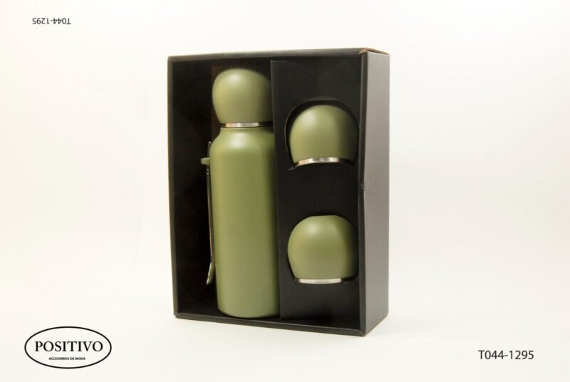 Set termo y mates con bombilla t044