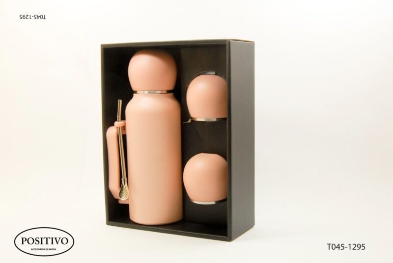Set termo y mates con bombilla t045