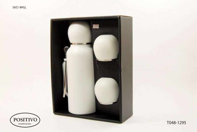 Set termo y mates con bombilla t048