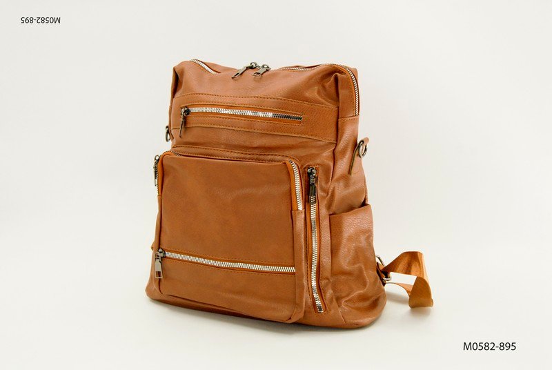 Mochila con tres reparticiones con cierre M0582