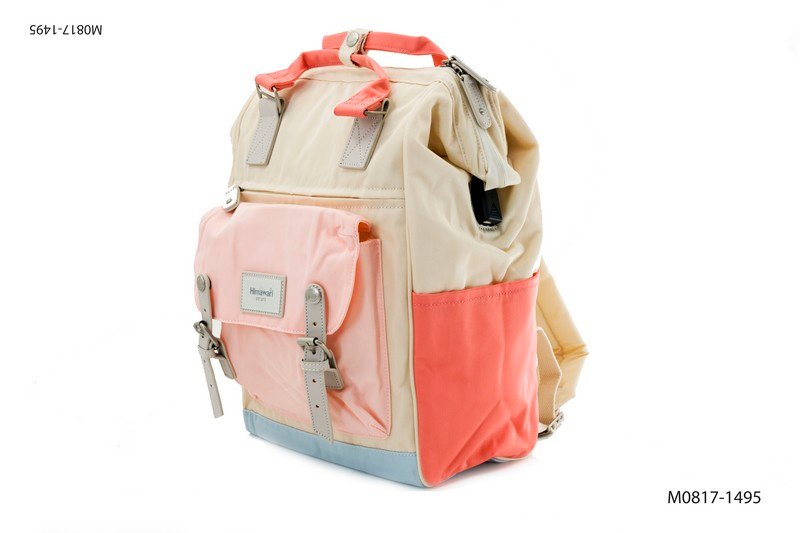 Mochila Himawari multicolor con bolsillo y doble asa M0817