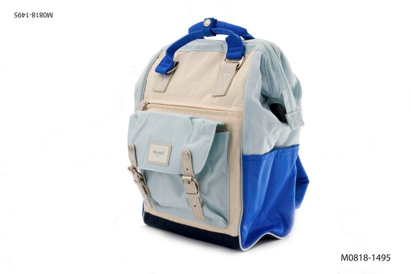 Mochila Himawari multicolor con bolsillo y doble asa M0818