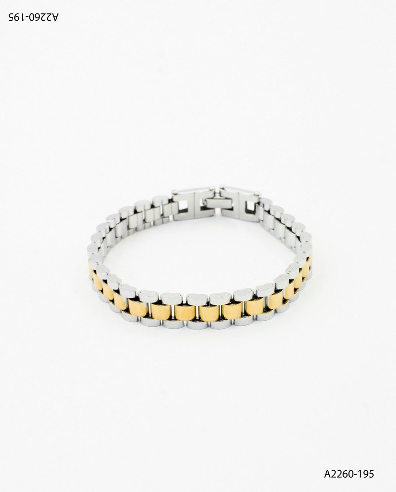 Pulsera acero quirúrgico combinada A2260