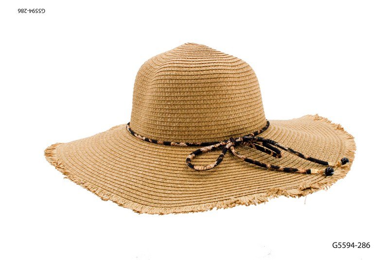 Capelina con cordón y borde desflecado G5594