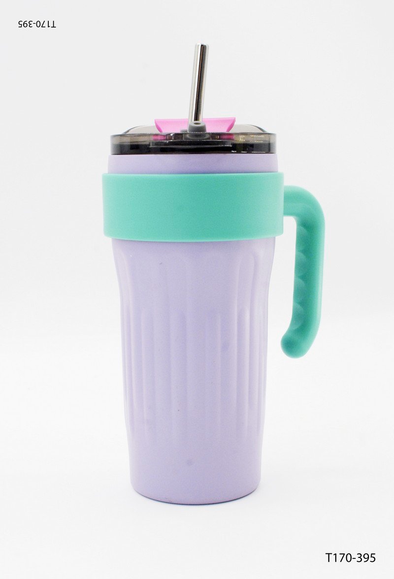 Vaso térmico con asa y sorbete T170