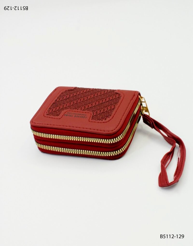 Billetera con doble cierre y correa de muñeca B5112