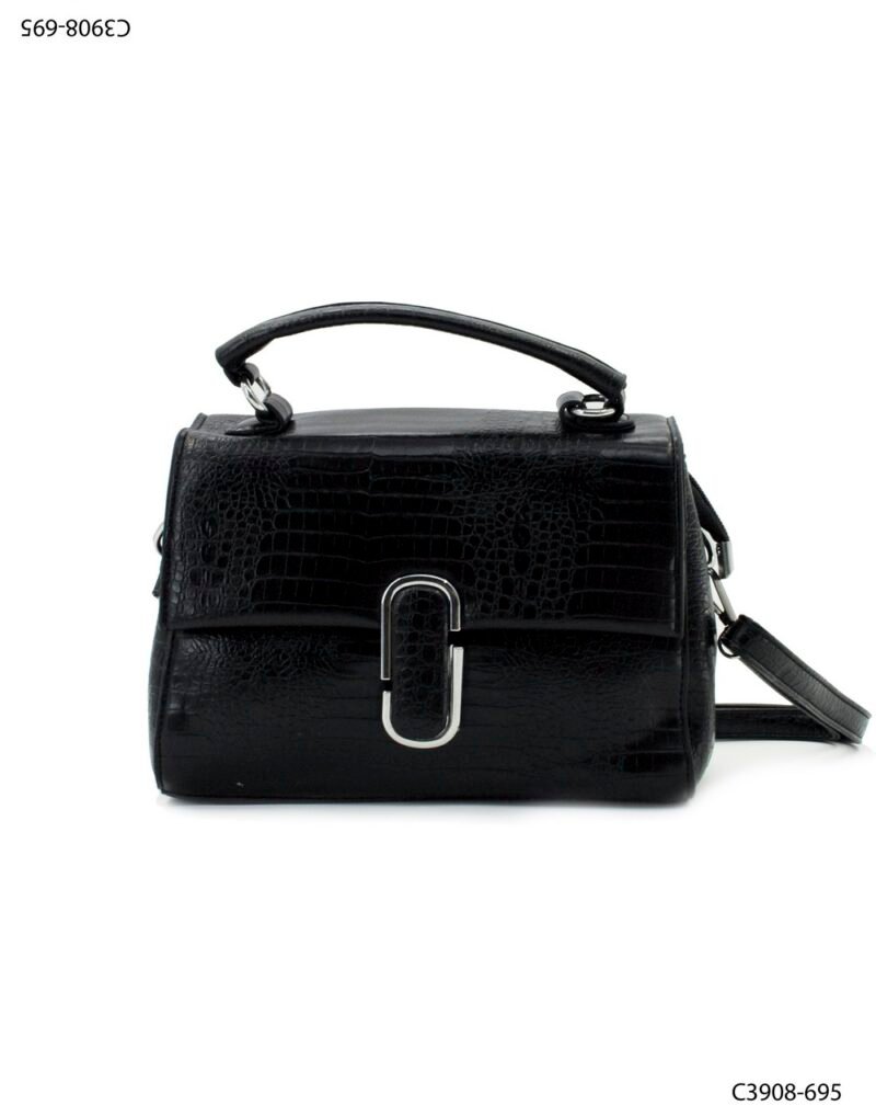 Cartera en cuero sintético texturado C3908