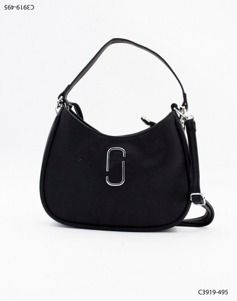 Cartera góndola con aplique en metal C3919