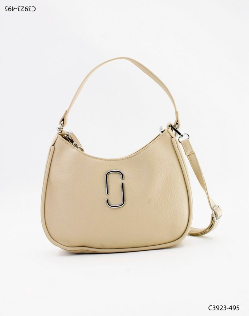 Cartera góndola con aplique en metal C3923