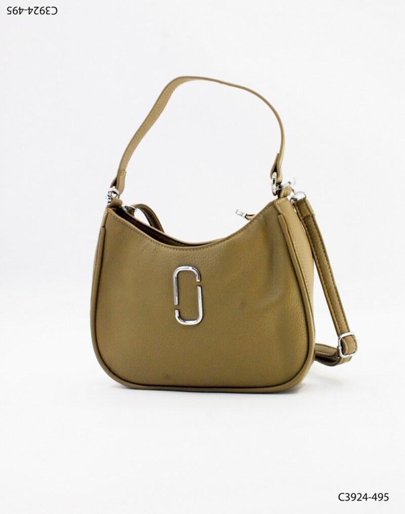 Cartera góndola con aplique en metal C3924