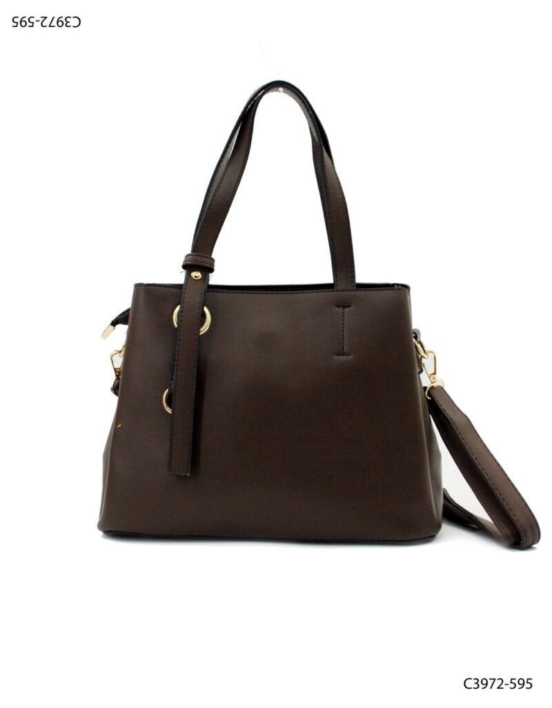 Cartera elegancia minimalista con asas largas C3972