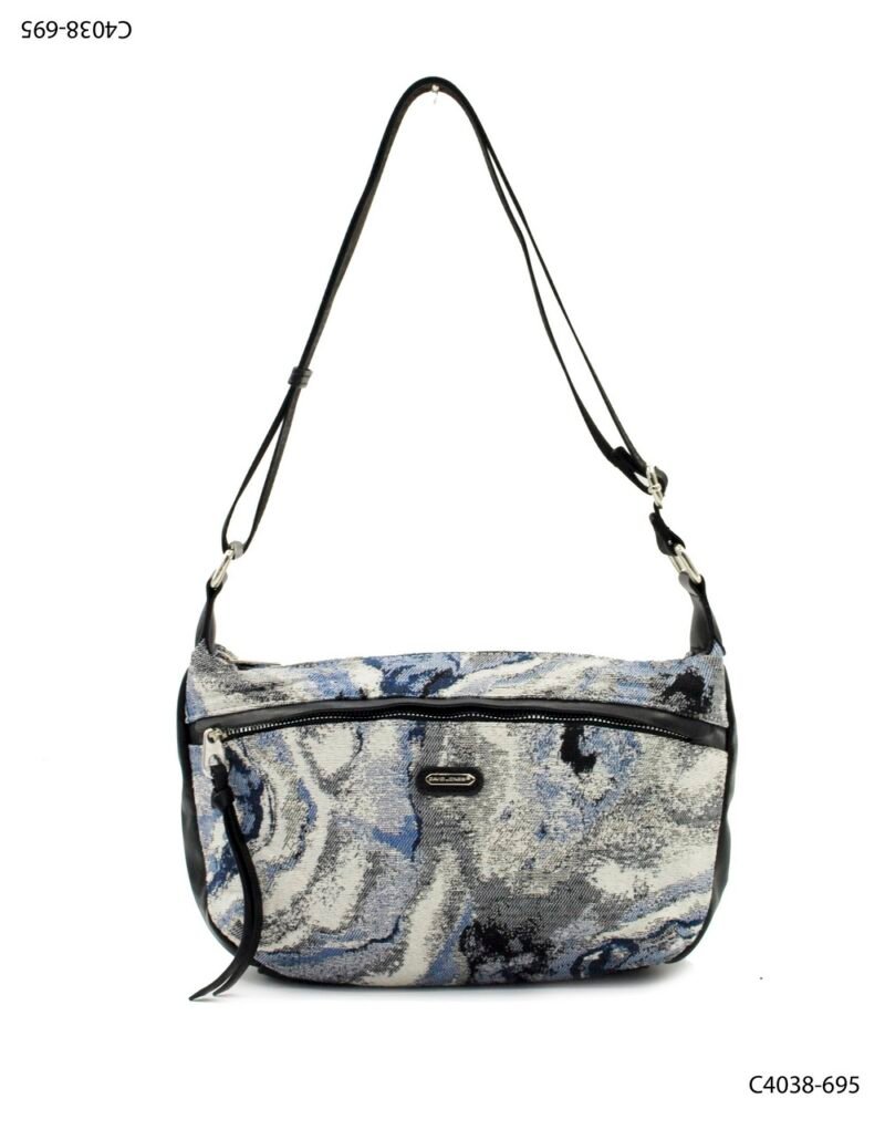 Bandolera con estampado marmolado artístico C4038