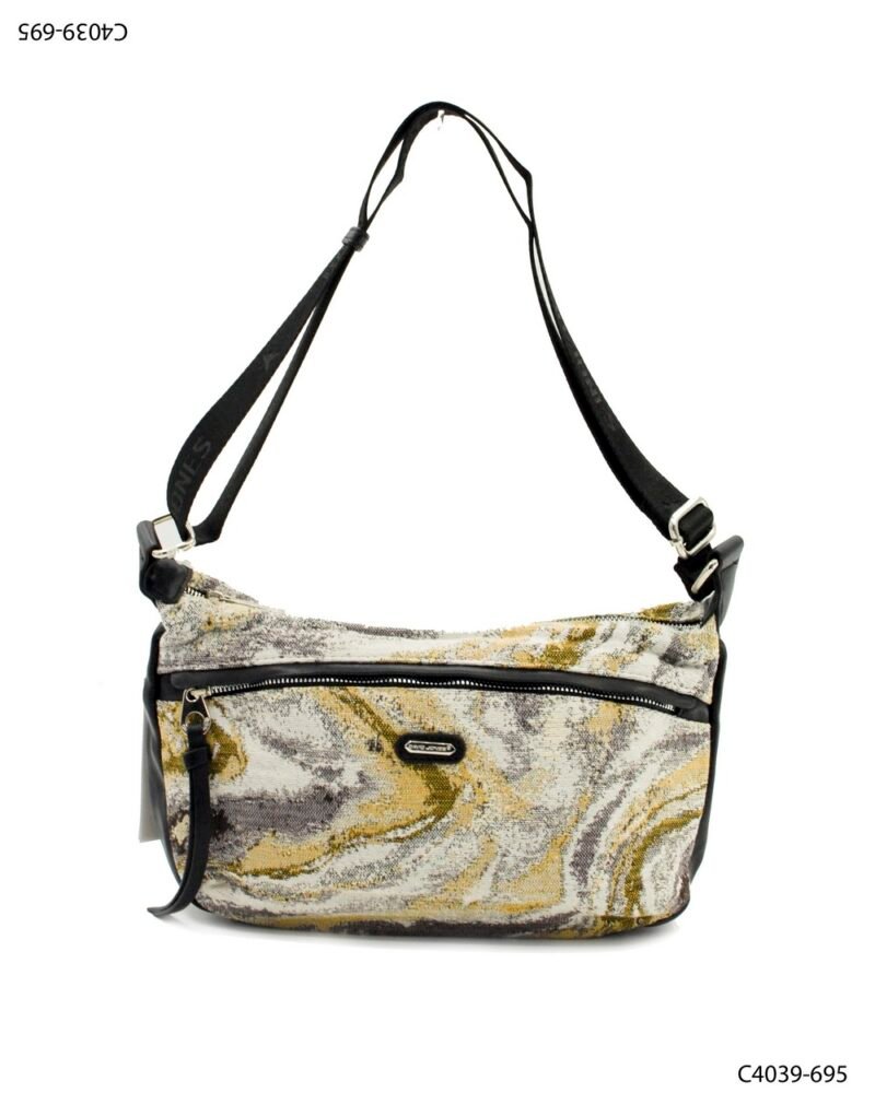 Bandolera con estampado marmolado artístico C4039