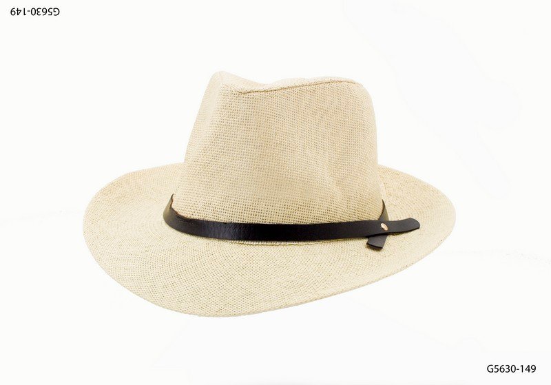 Sombrero fedora con cinta ala ancha G5630