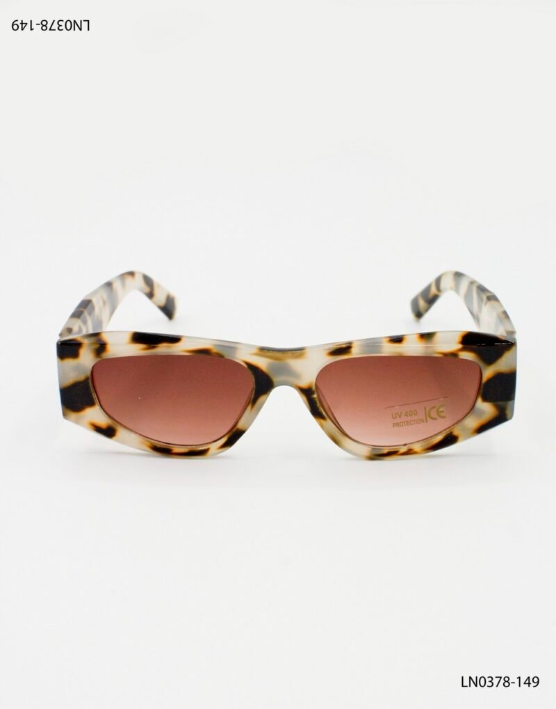 Lentes de sol con marco carey retro y protección UV400 LN0378