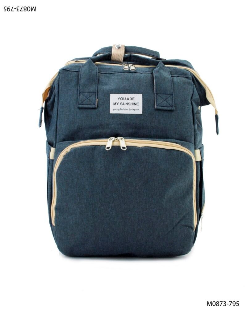 Mochila con bolsillo frontal, diseño moderno M0873