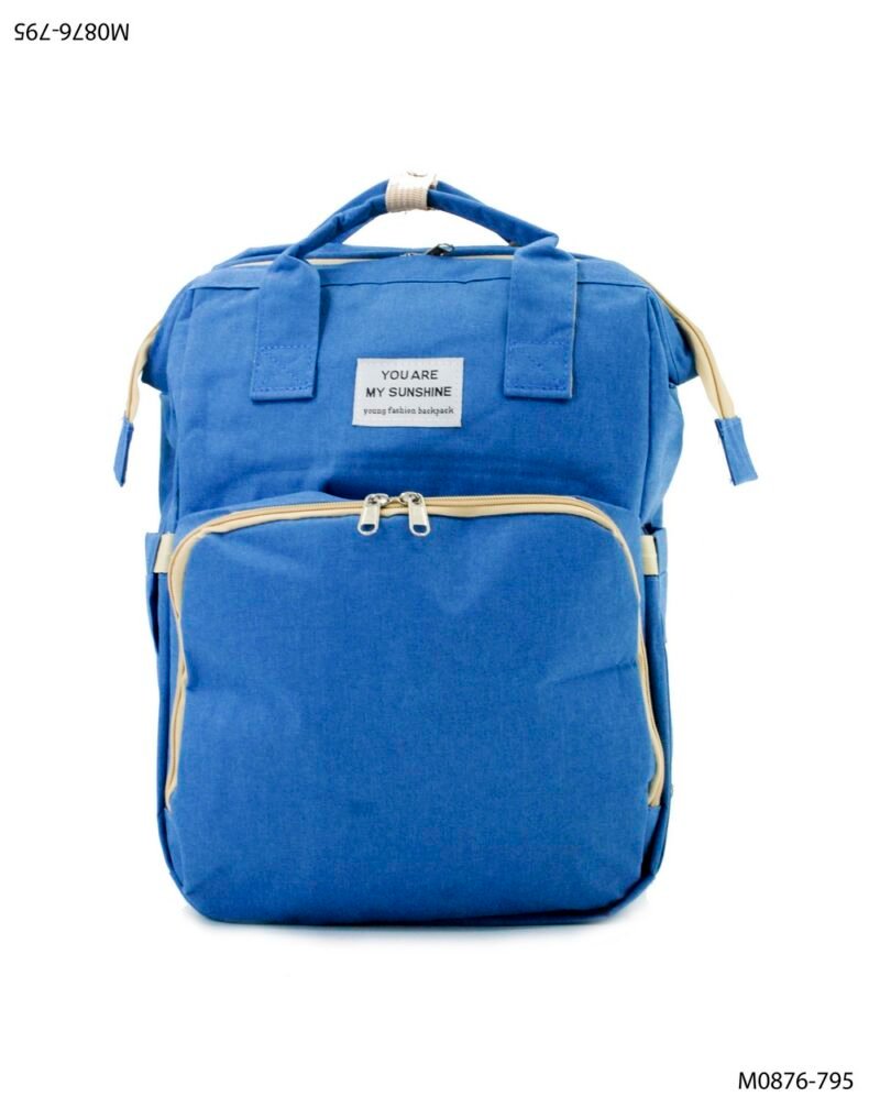 Mochila con bolsillo frontal, diseño moderno M0876