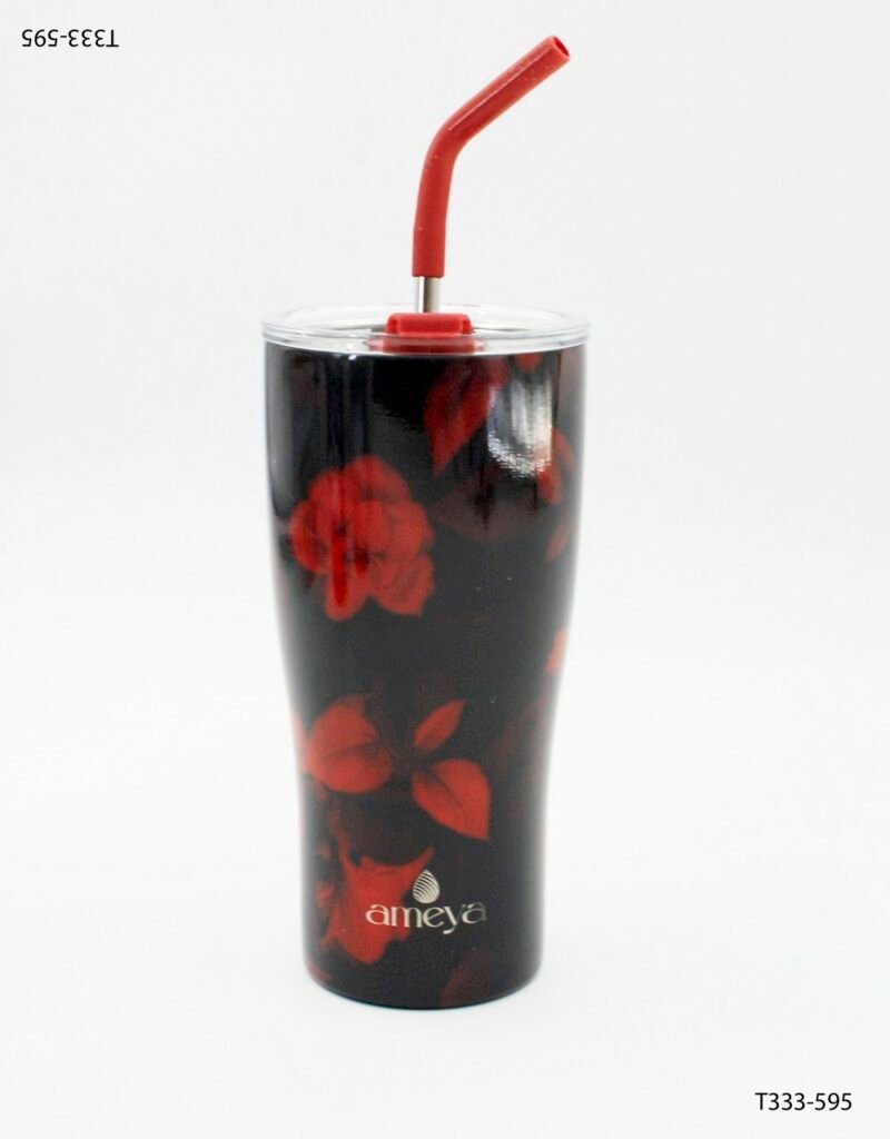 Vaso térmico con diseño floral T333