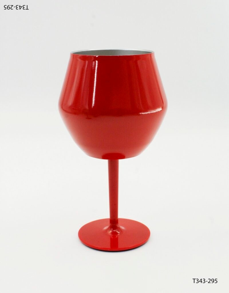 Copa metálica diseño moderno y vibrante T343