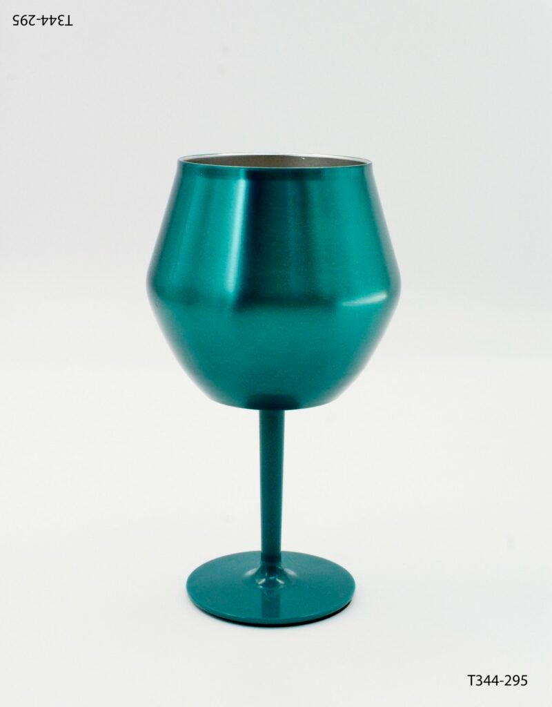Copa metálica diseño moderno y vibrante T344