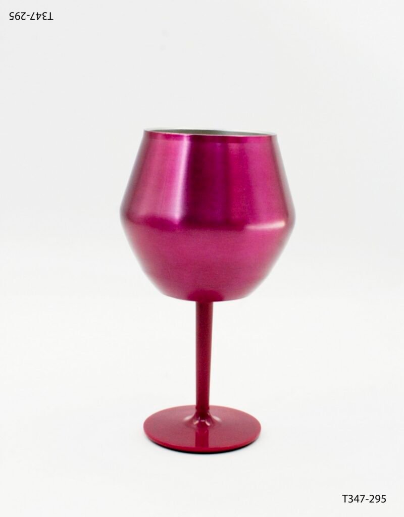 Copa metálica diseño moderno y vibrante T347