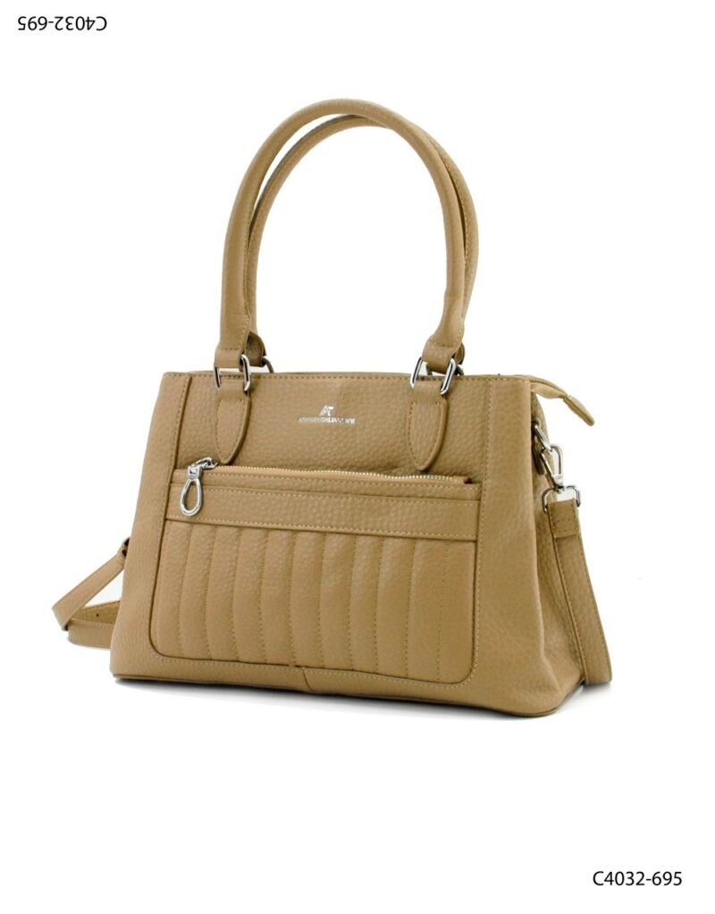 Cartera rígida con asas y correa C4032