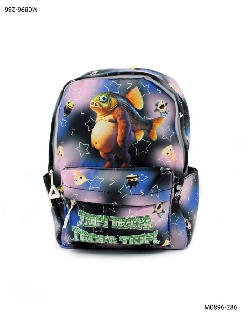 Mochila infantil con bolsillos y correa ajustable M0896