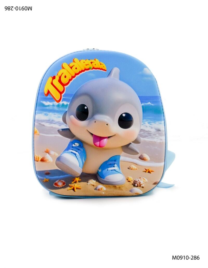 Mochila con diseño frontal delfín M0910