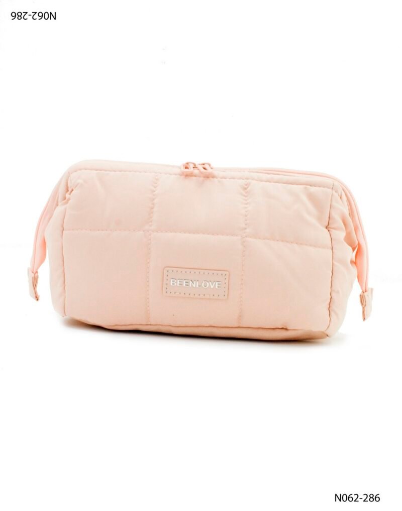 Necessaire acolchado con patrón cuadrado N062