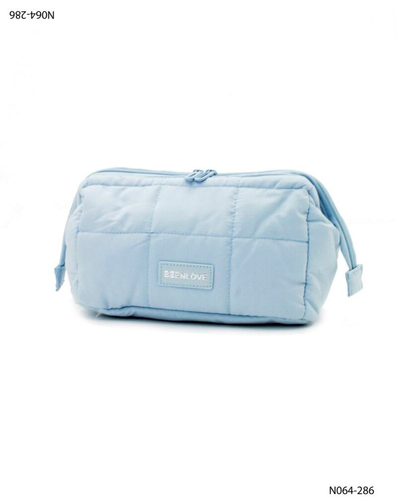 Necessaire acolchado con patrón cuadrado N064