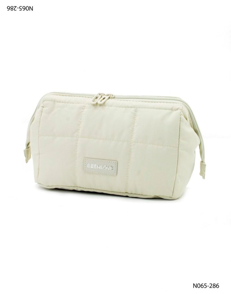 Necessaire acolchado con patrón cuadrado N065