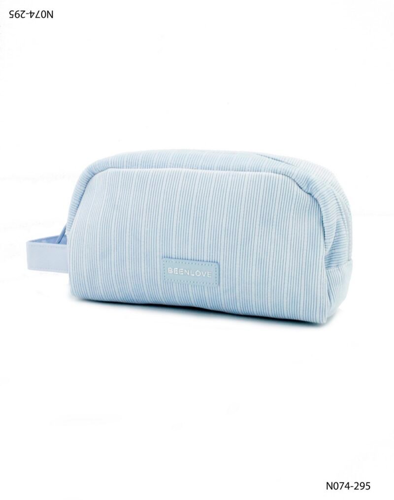 Necessaire de pana con textura acanalada N074