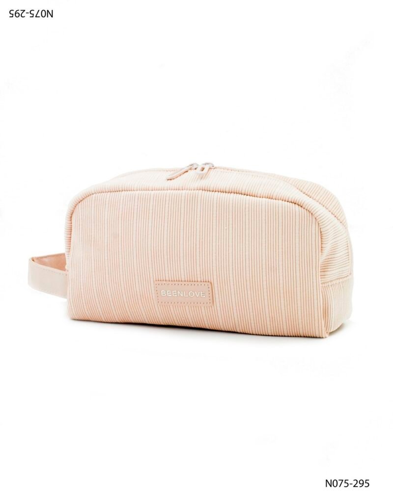 Necessaire de pana con textura acanalada N075