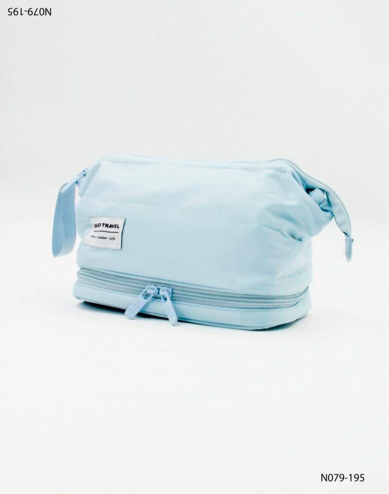 Necessaire diseño rectangular con doble compartimento N079