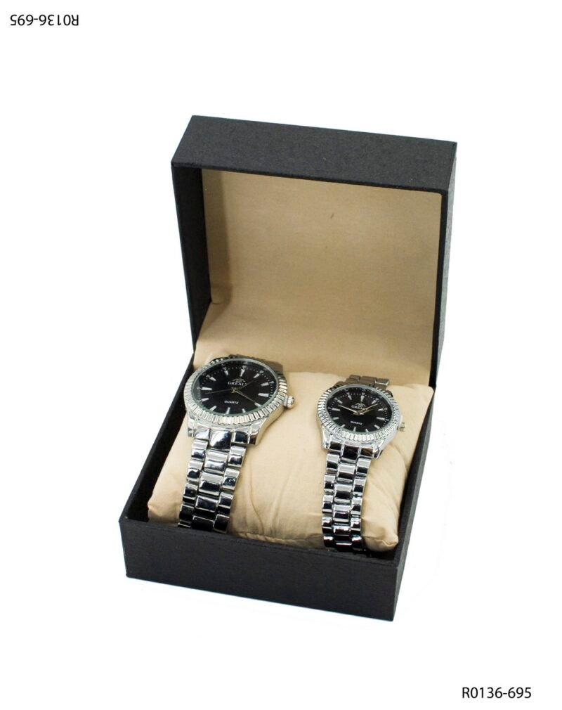 Set de Relojes Quartz plateado R0136
