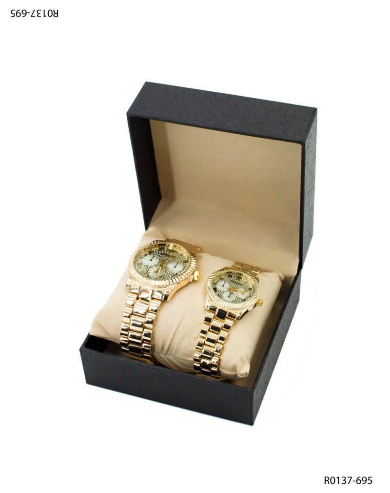 Set de Relojes Quartz dorados R0137