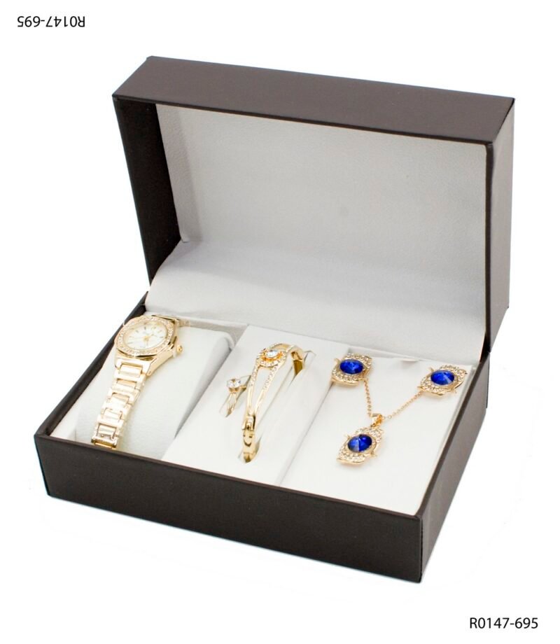 Set de Joyería + Reloj Dorado R0147